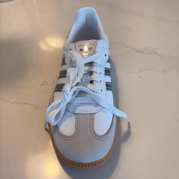 adidas Shoes - Adidas Samba White/Silver/Metallic/Grey